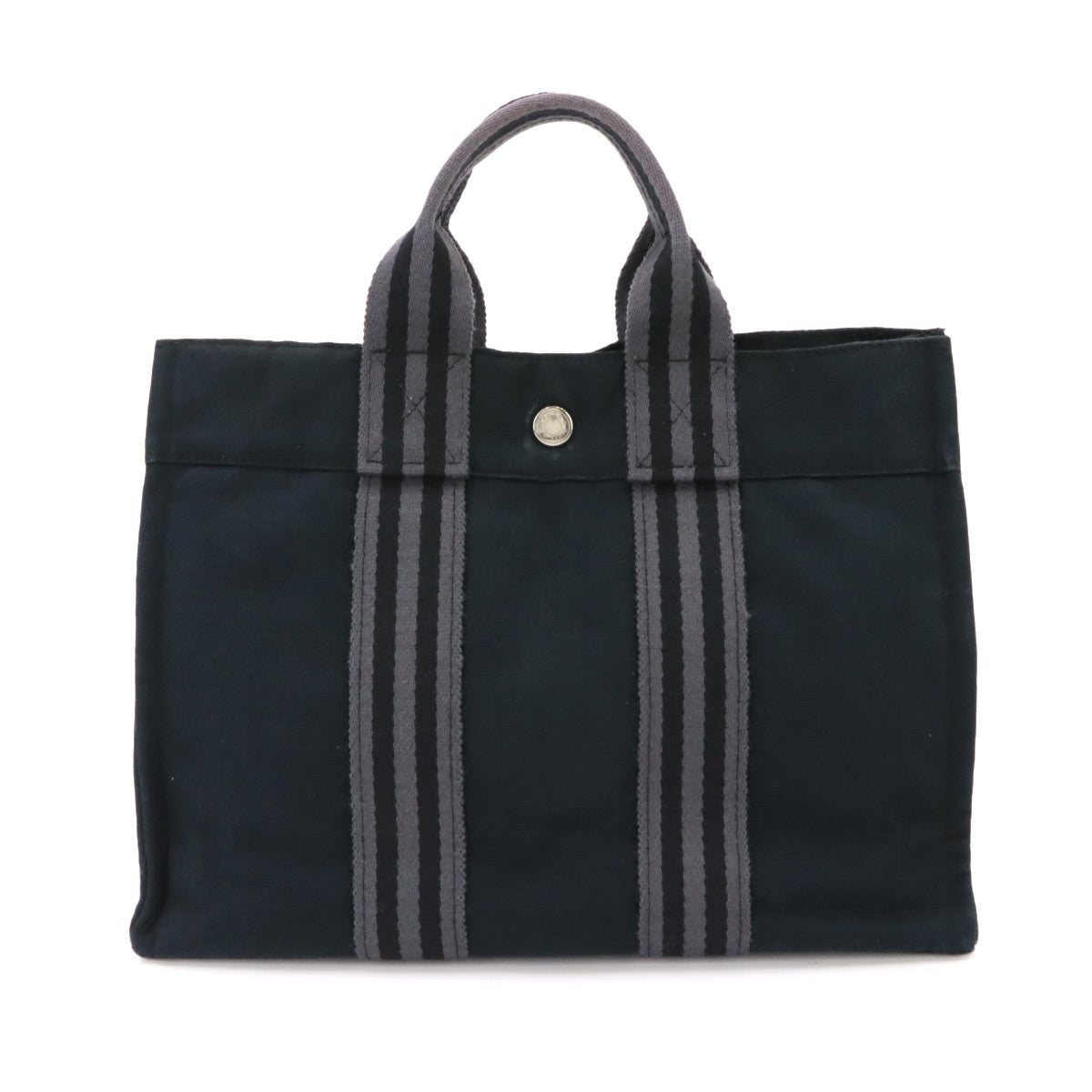 Fourre Tout PM Tote Bag Canvas Black Gray Unisex Purse
