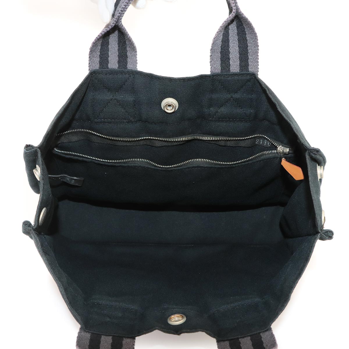 Fourre Tout PM Tote Bag Canvas Black Gray Unisex Purse