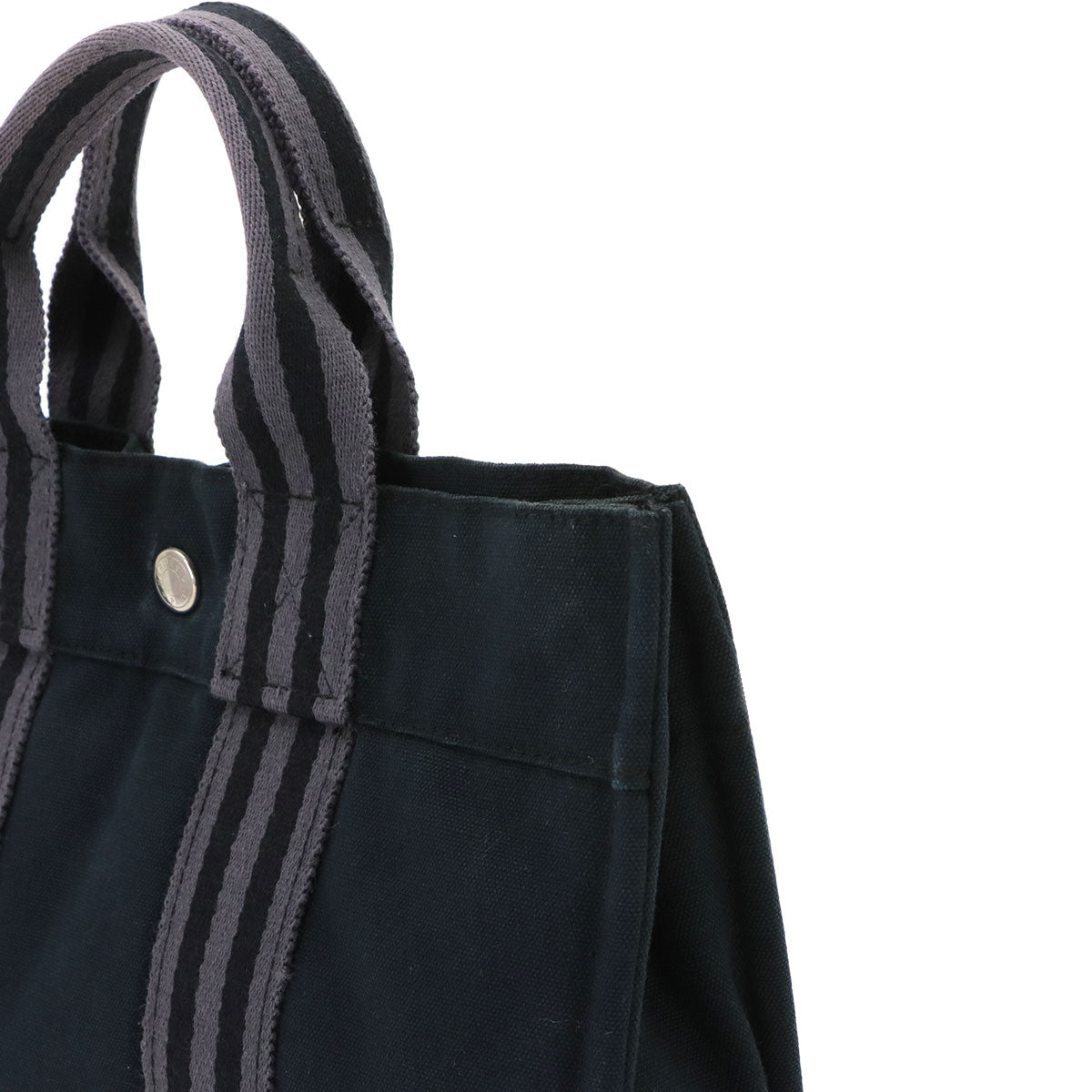 Fourre Tout PM Tote Bag Canvas Black Gray Unisex Purse