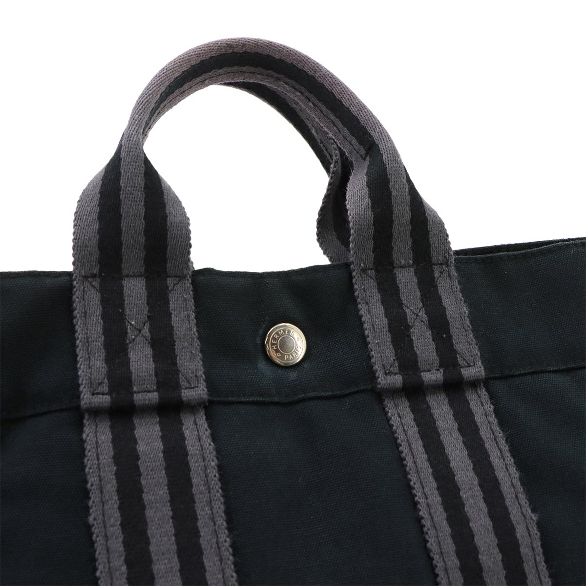 Fourre Tout PM Tote Bag Canvas Black Gray Unisex Purse