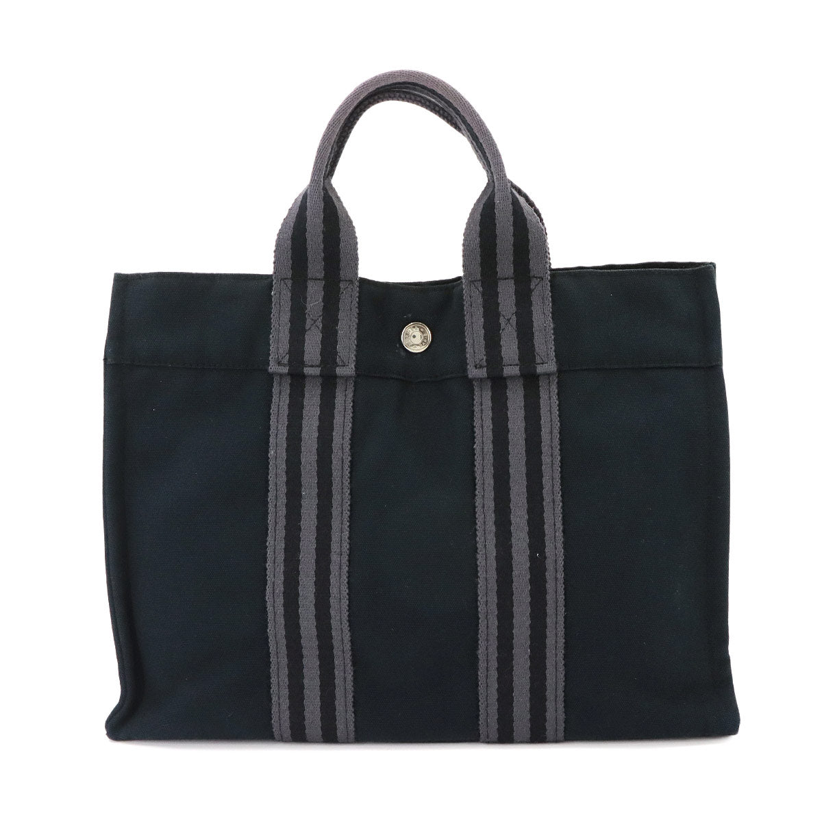 Fourre Tout PM Tote Bag Canvas Black Gray Unisex Purse