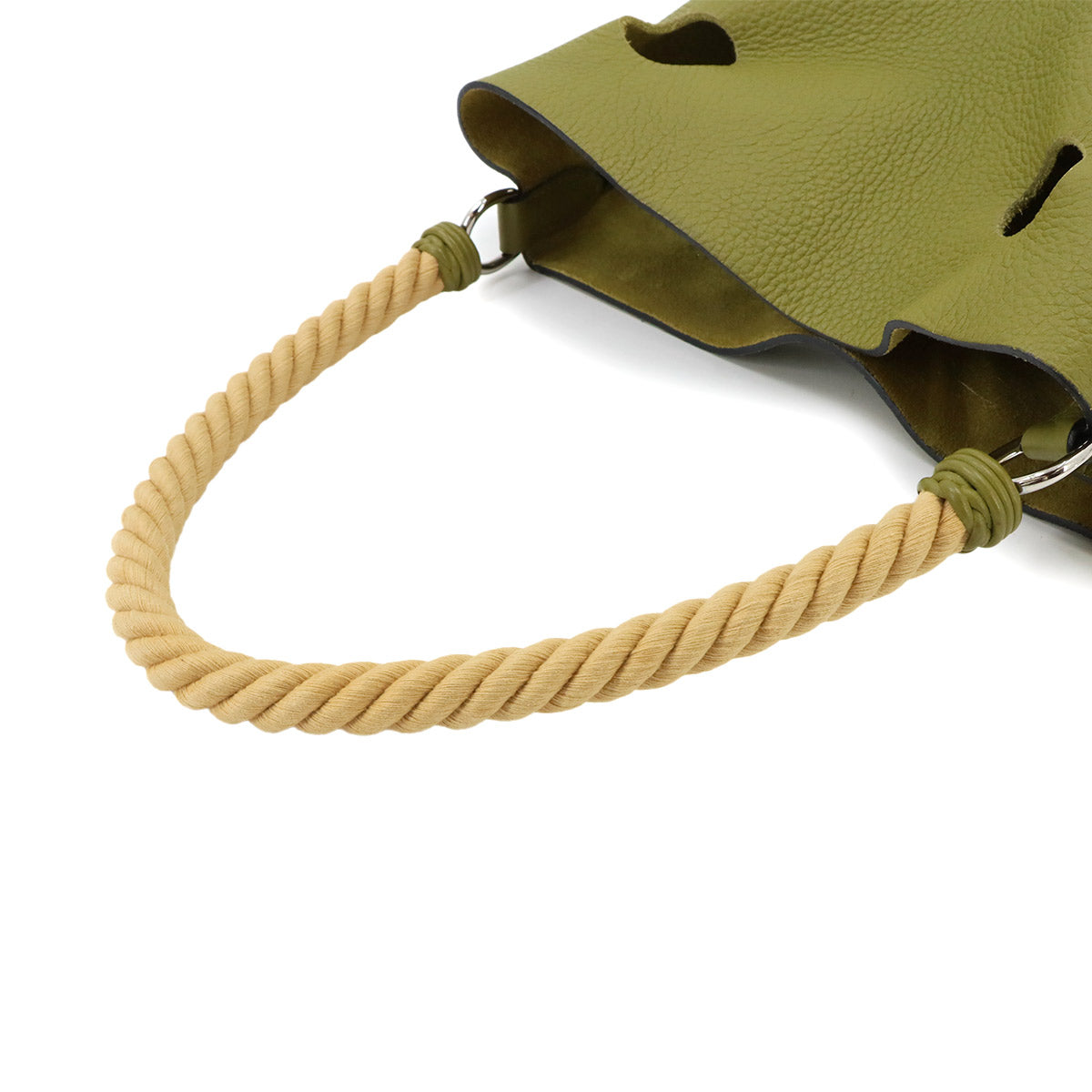 Mangeoire MM Hand Bag Taurillon Clemence Green