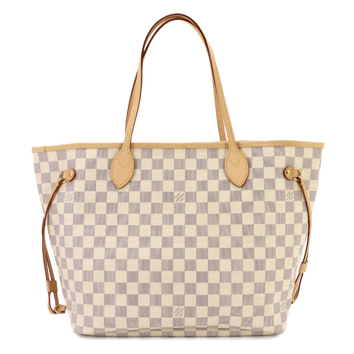 Damier Azur Neverfull MM Tote Bag White N40604