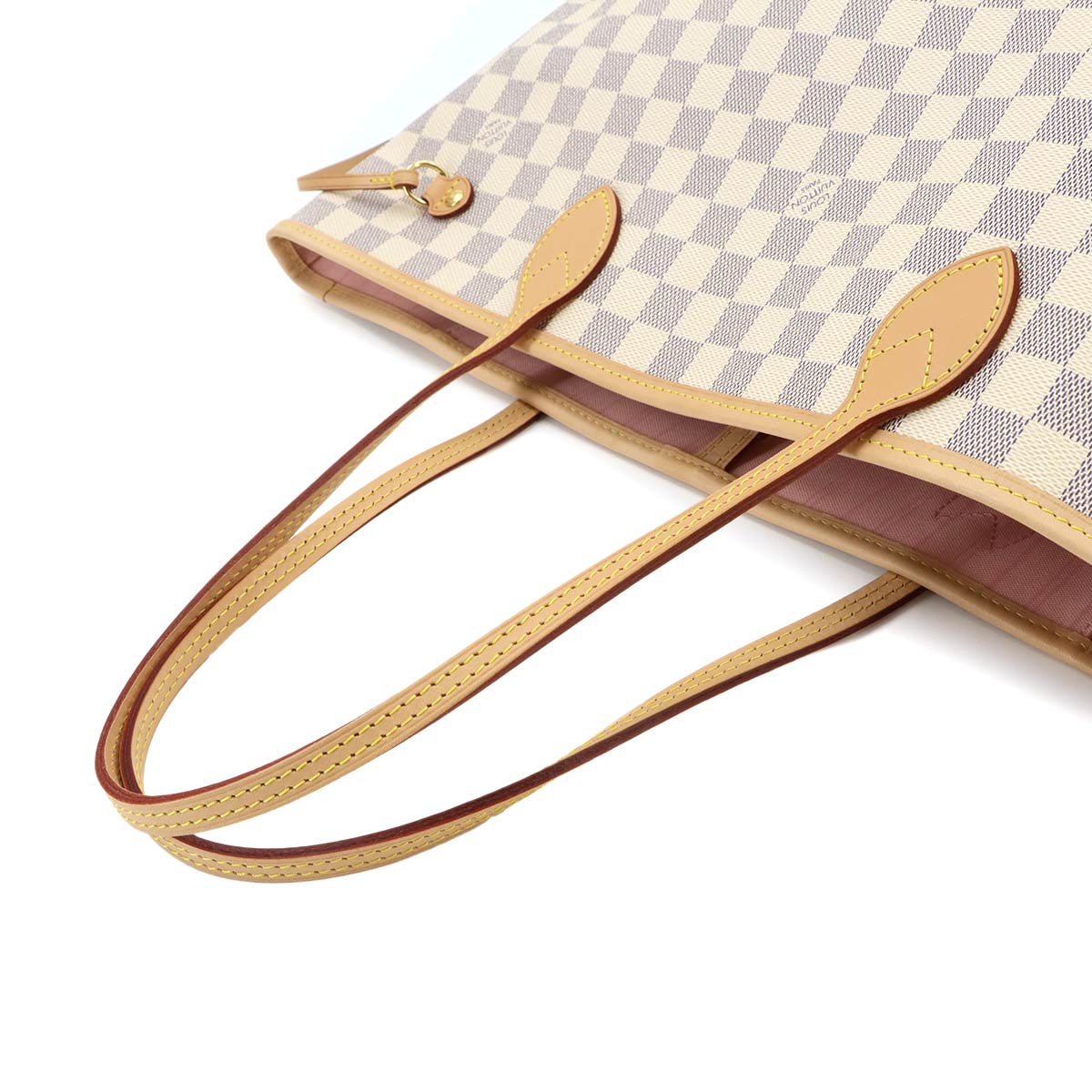 Damier Azur Neverfull MM Tote Bag White N40604