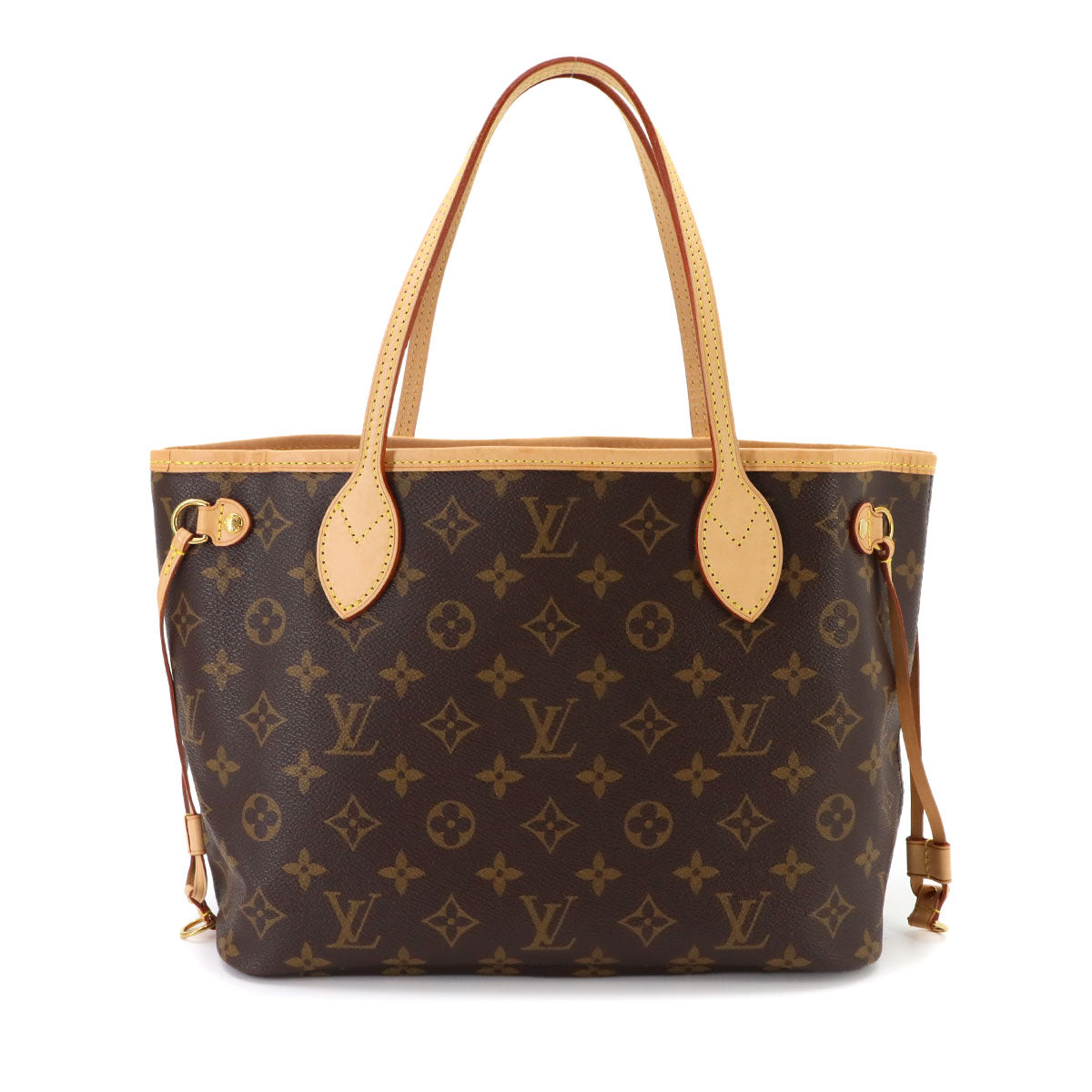 Monogram Neverfull PM Tote Bag Brown Pivoine M41245