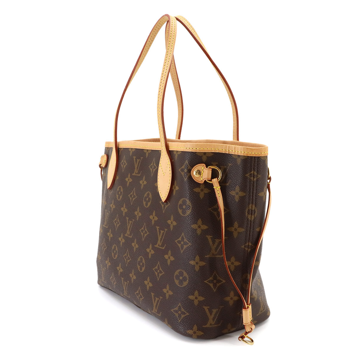 Monogram Neverfull PM Tote Bag Brown Pivoine M41245