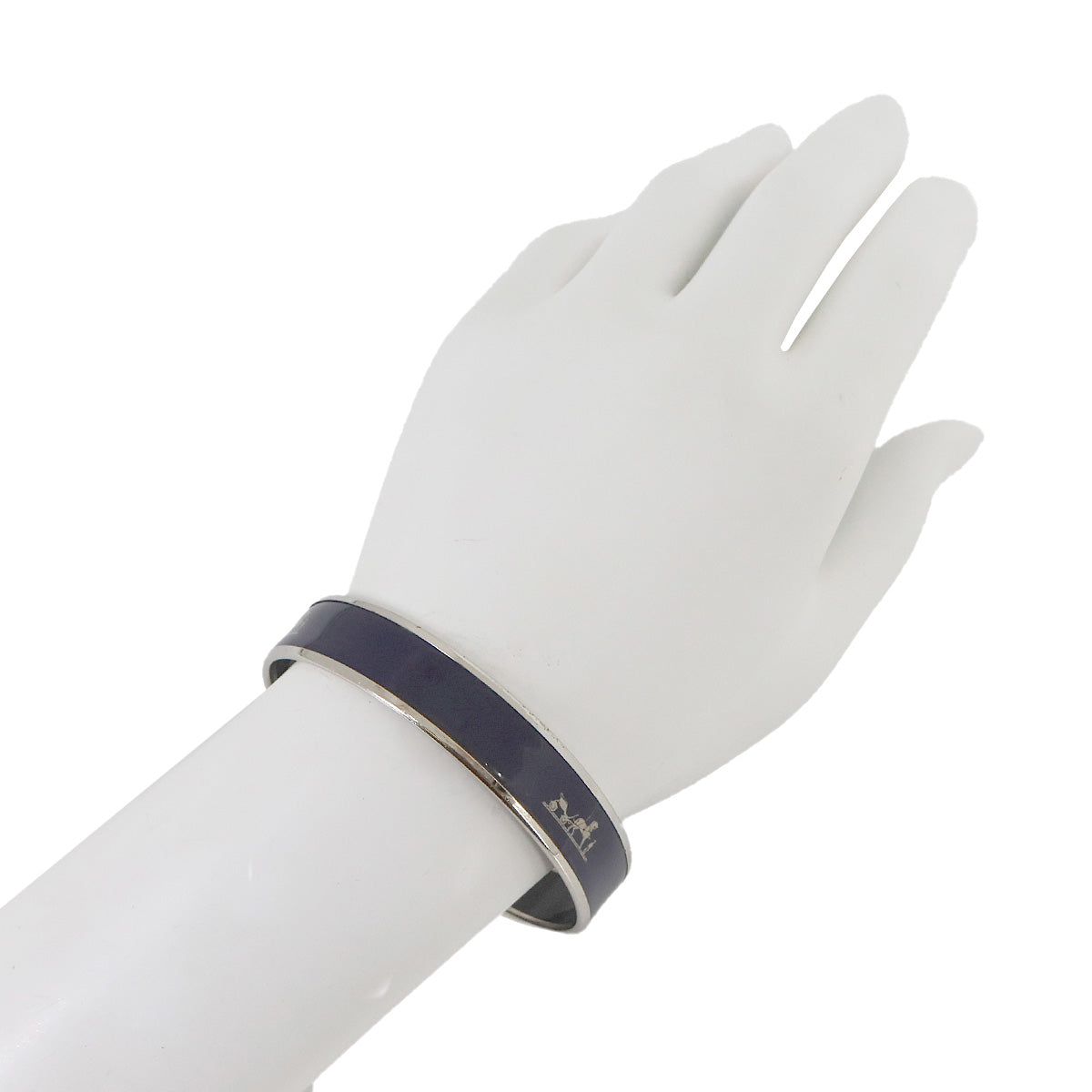 Email Bracelet Bangle Navy Silver 62 Accessory