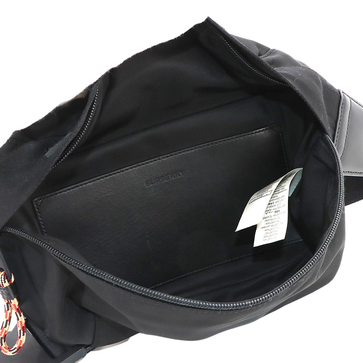 BURBERRY Sonny Body Bag Nylon Leather Black 8025668
