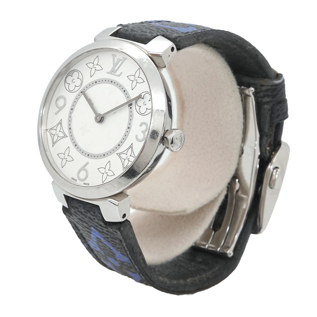 Tambour Monogram Q13MJH Silver Dial Ladies watch