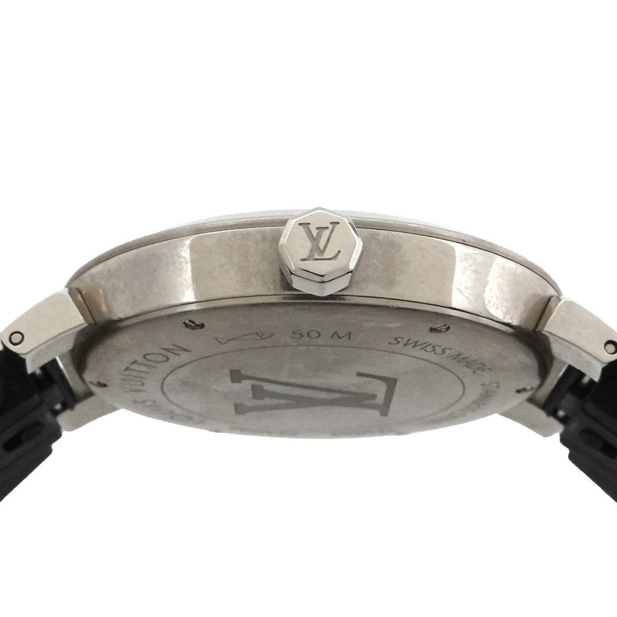 Tambour Slim Monogram Macassar GM QA005 Brown Dial Mens