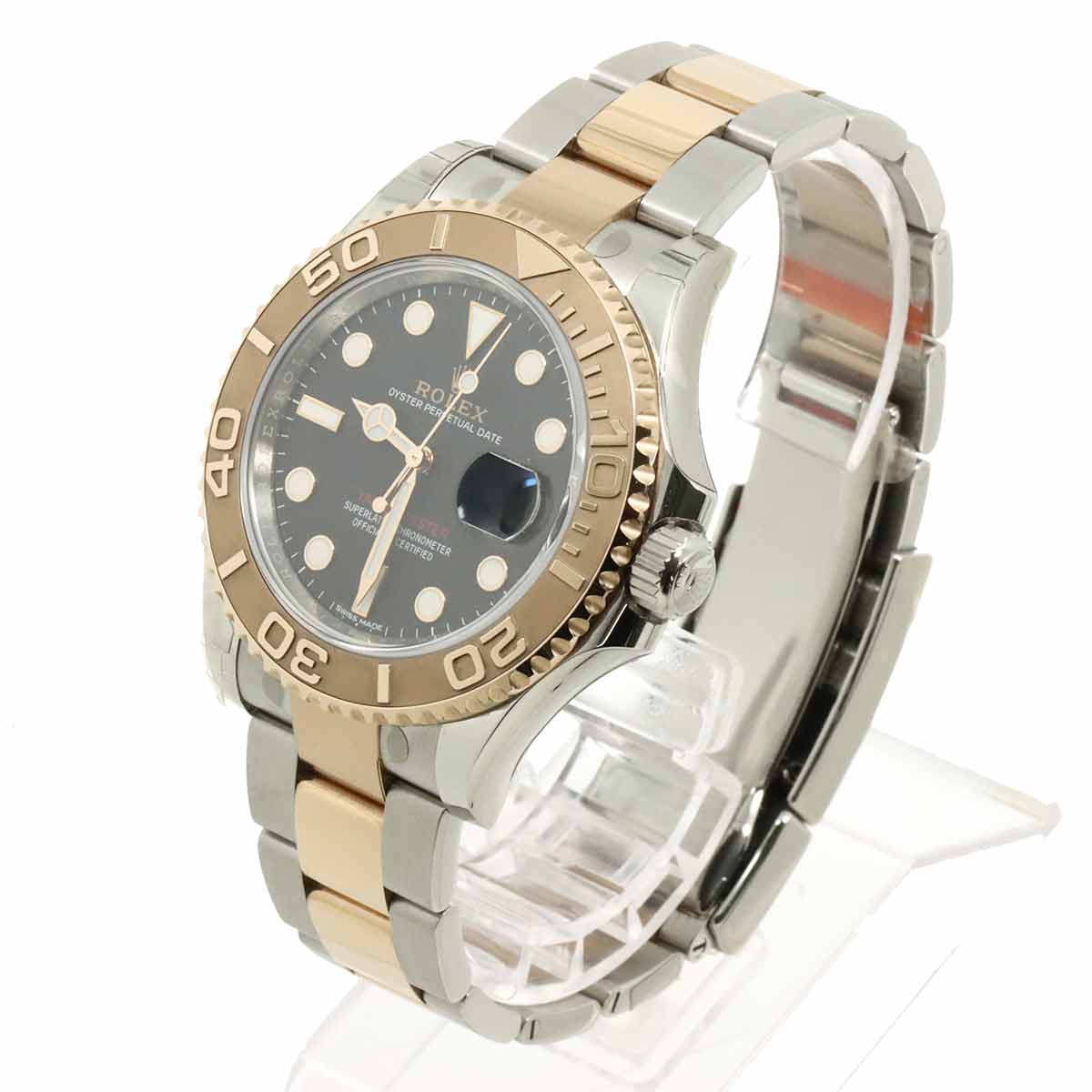 Yacht Master Roresol 116621 Serial Ramdom 750 Pink Gold Mens