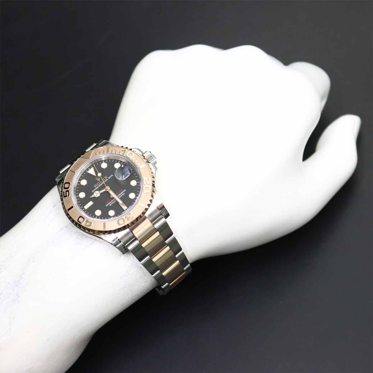 Yacht Master Roresol 116621 Serial Ramdom 750 Pink Gold Mens