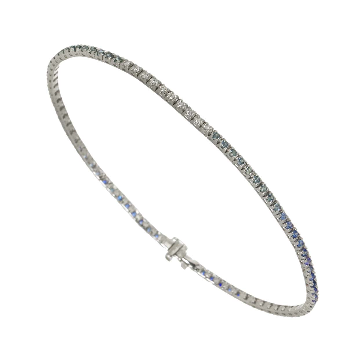 Timeless Classico Sapphire Diamond Bracelet 18K WG 750