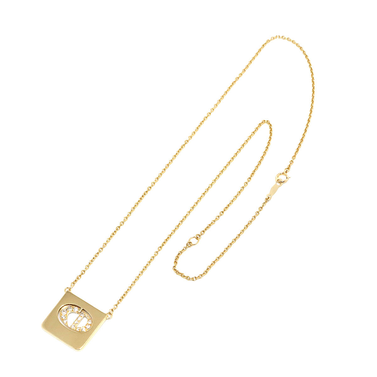 Diamond Necklace 18K Yellow Gold 750
