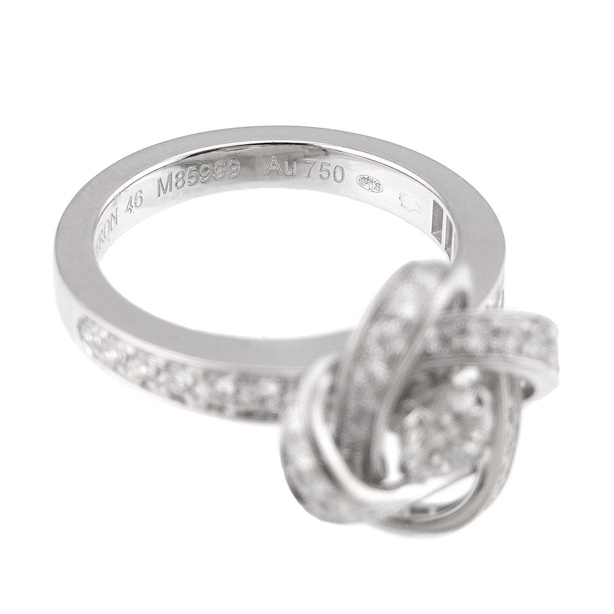 Pivoine Diamond Ring 18K WG 750 Size46 3.75(US)