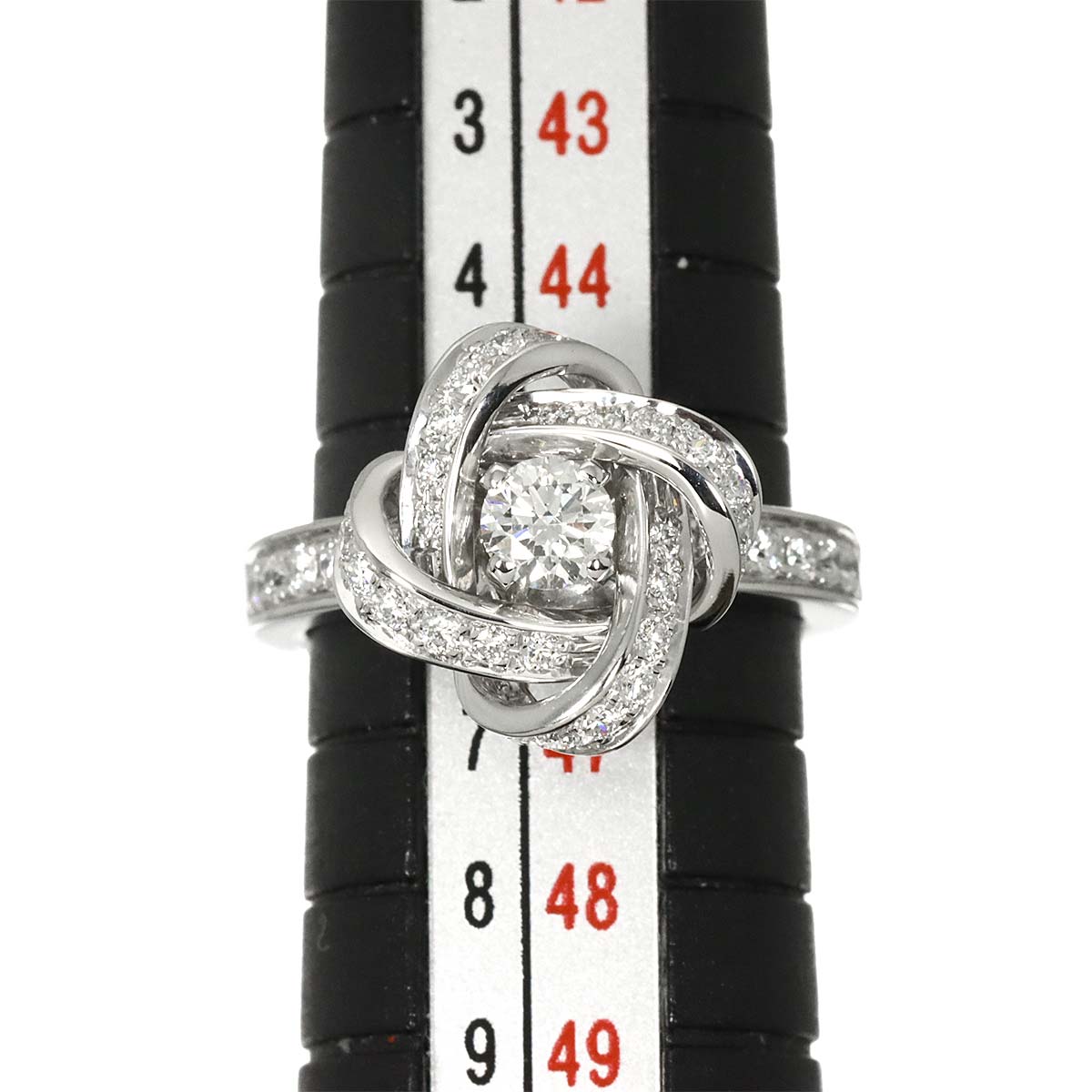 Pivoine Diamond Ring 18K WG 750 Size46 3.75(US)