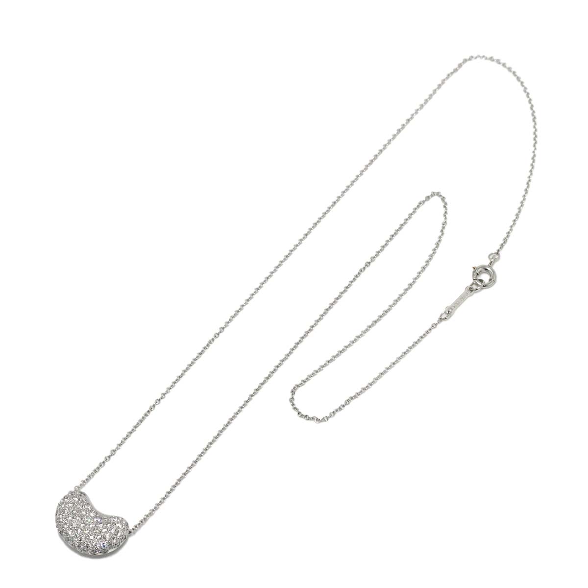 Bean Diamond Necklace Platinum