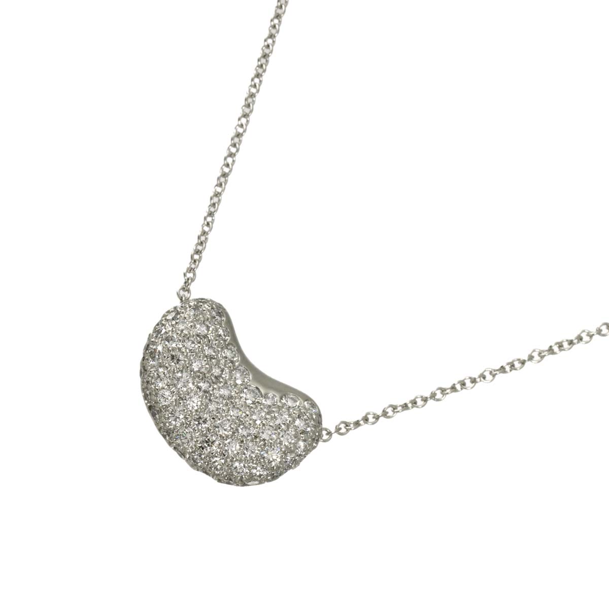 Bean Diamond Necklace Platinum