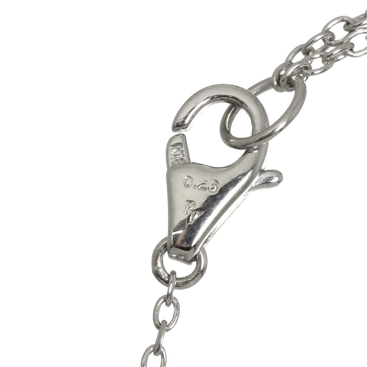 Diamond 0.26ct Necklace 18K White Gold 750