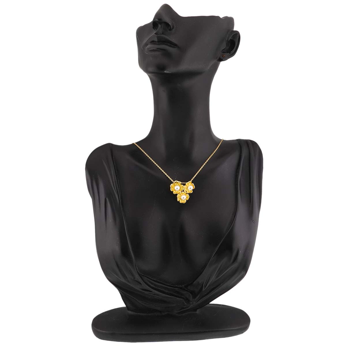 Akoya Pearl Necklace 18K K18 Yellow Gold 750