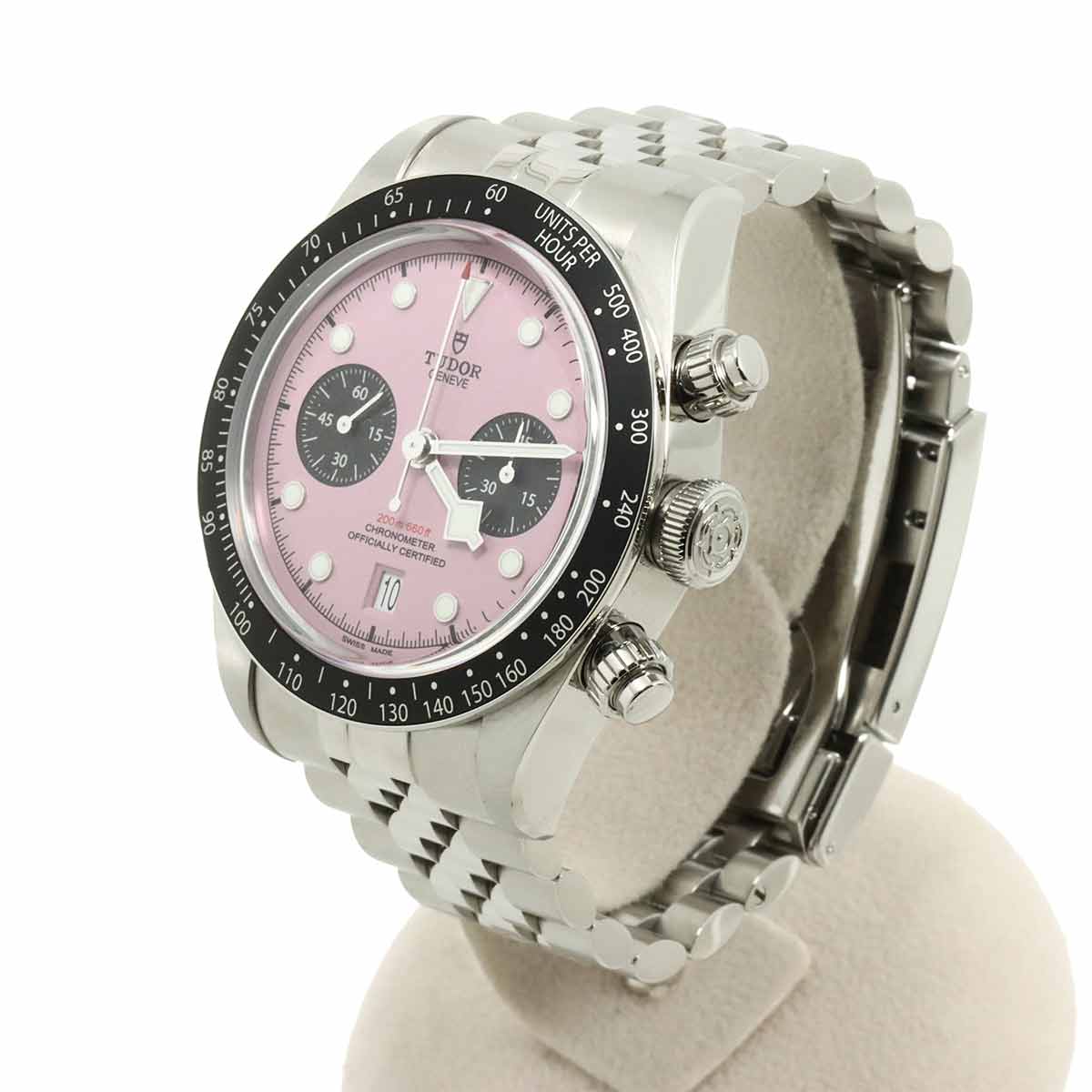 Black Bay Chronograph 79360N Automatic Pink Dial Mens Watch