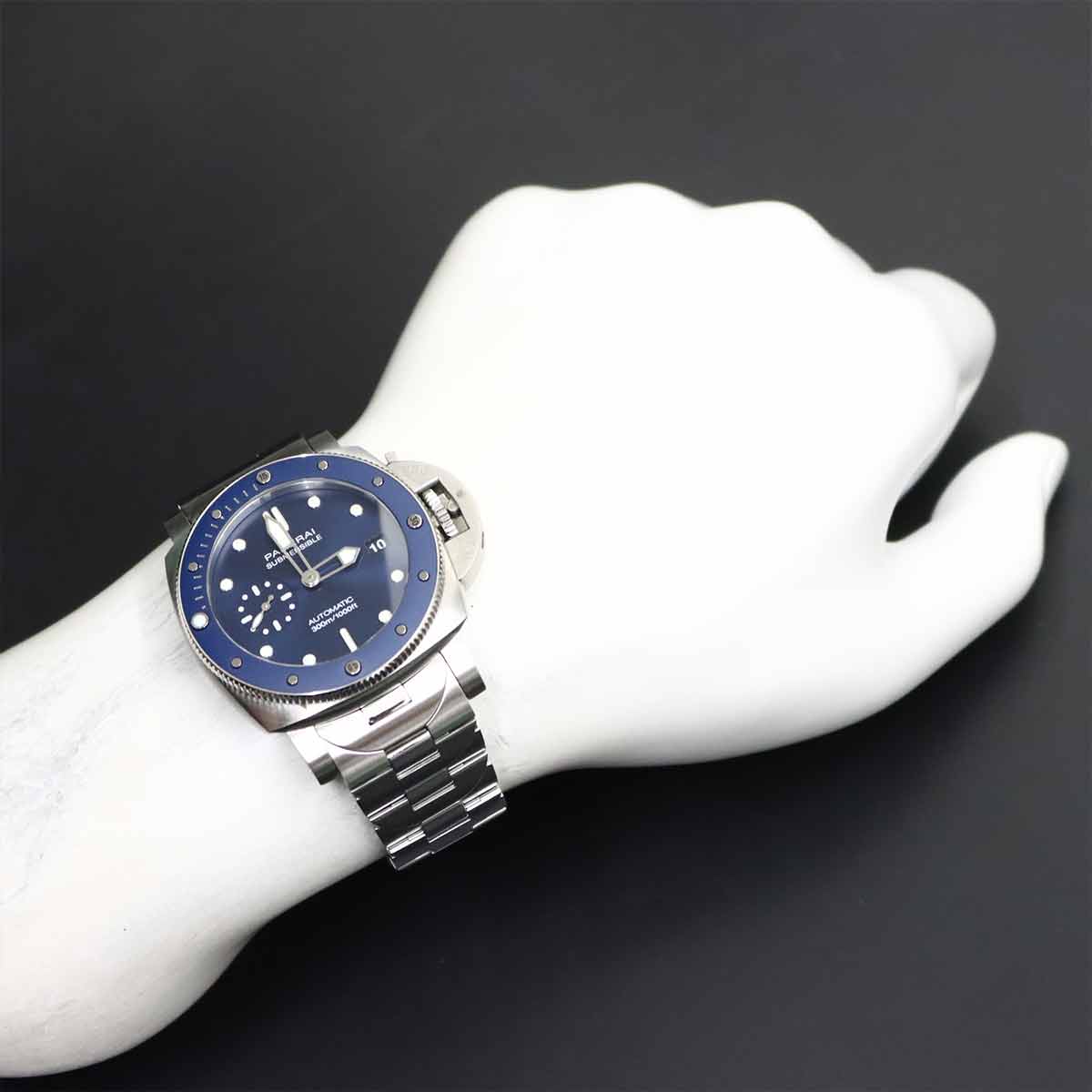 Submersible Blue Notte PAM02068 Date Blue Dial Mens Watch
