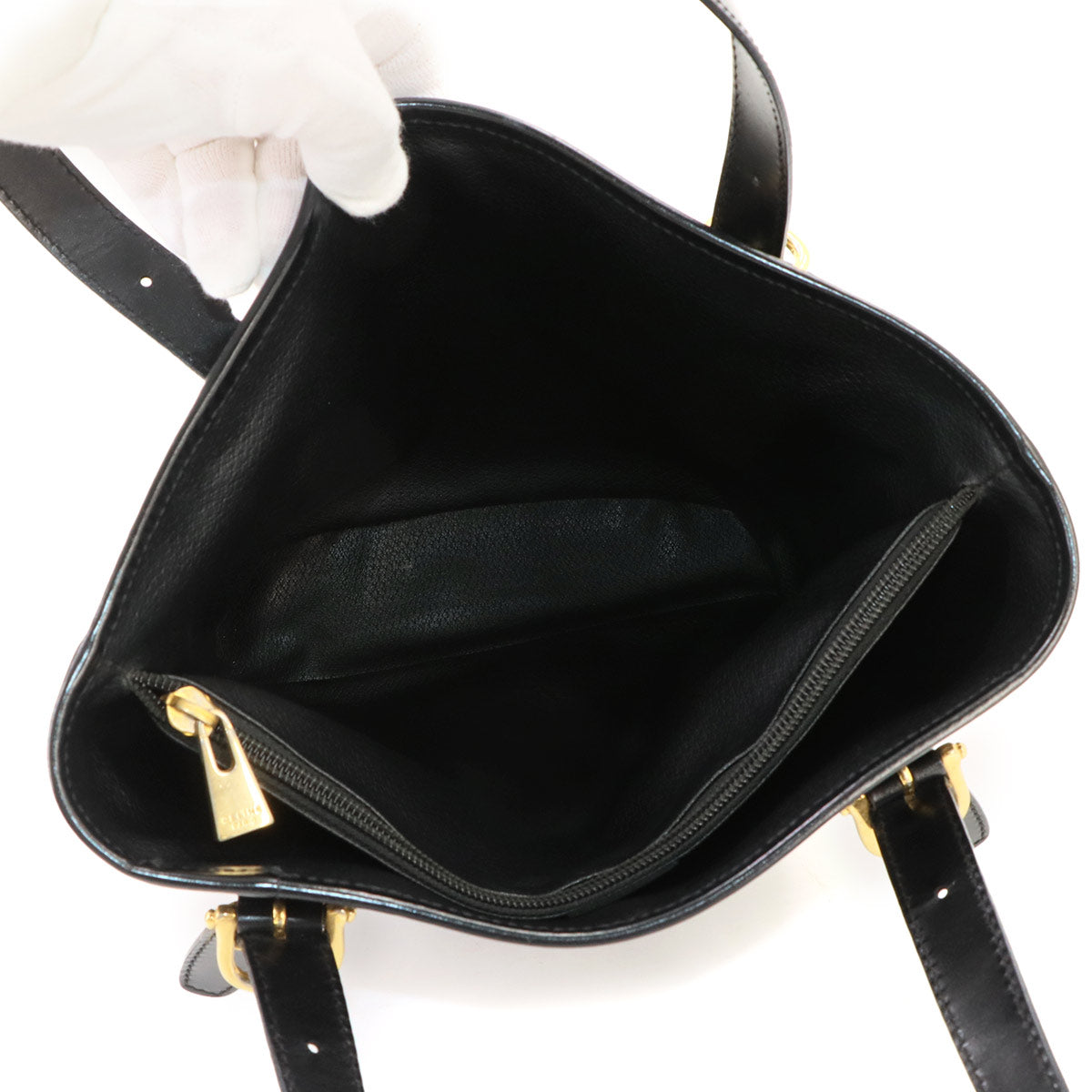 Macadam Tote Bag Leather PVC Black Vintage Purse
