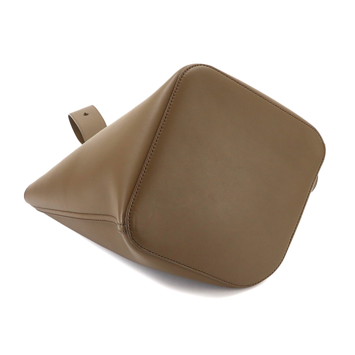 Pebble Bucket Bag Medium Hand Shoulder Bag Leather Brown