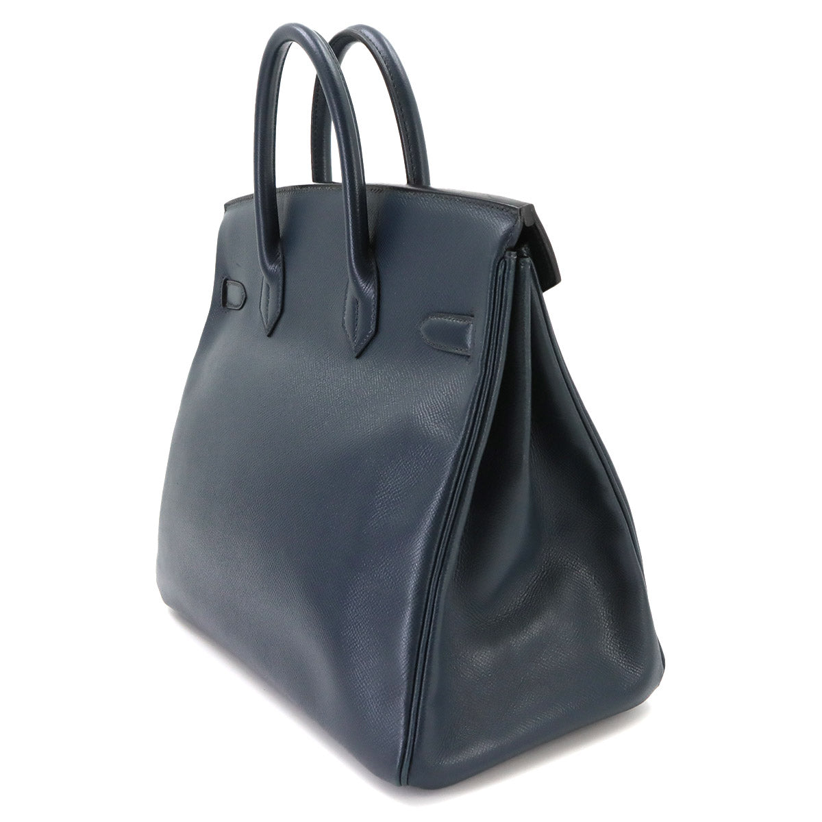Haut a Courroies 32 Couchevel Epsom Blue Indigo Hand Bag Purse