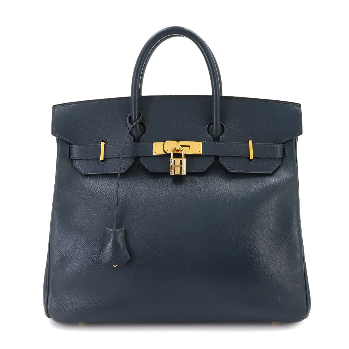 Haut a Courroies 32 Couchevel Epsom Blue Indigo Hand Bag Purse