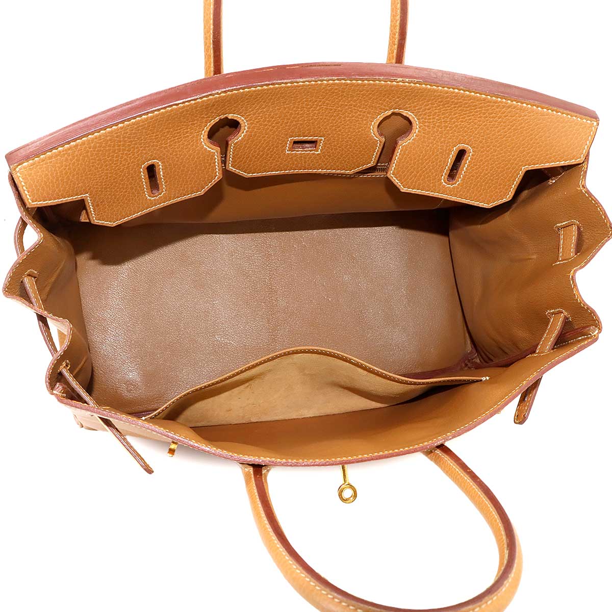 Birkin 35 Ardennes Natural Hand Bag Brown Purse