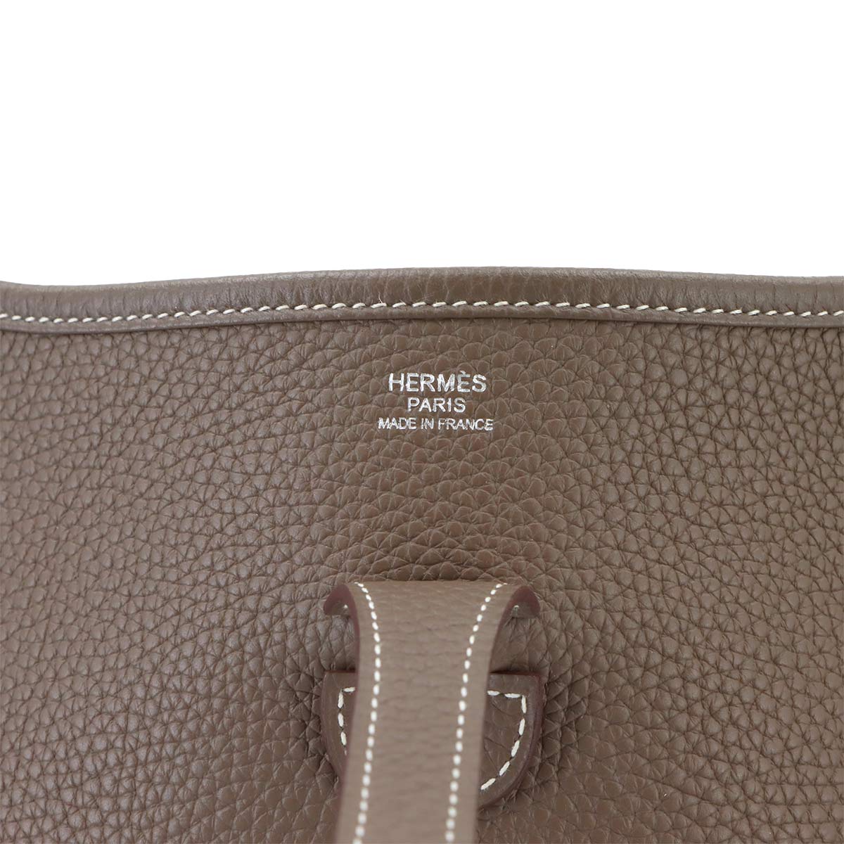 Everlyne 3 PM Shoulder Bag Taurillon Clemence Etoupe Purse
