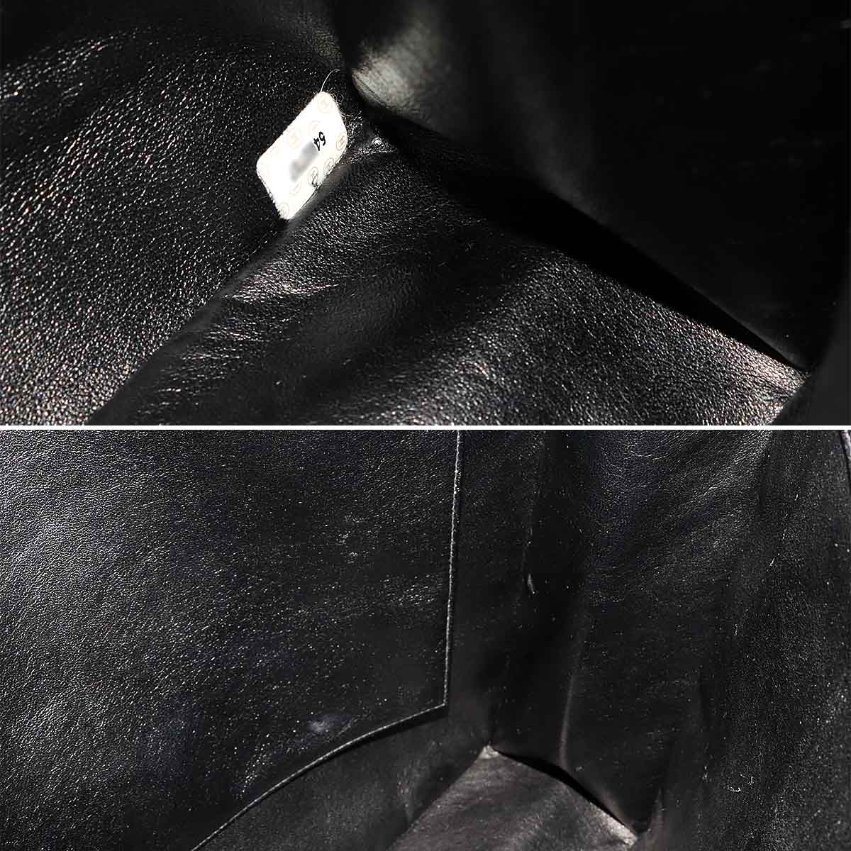Tote Bag Leather Black Coco Logos Purse