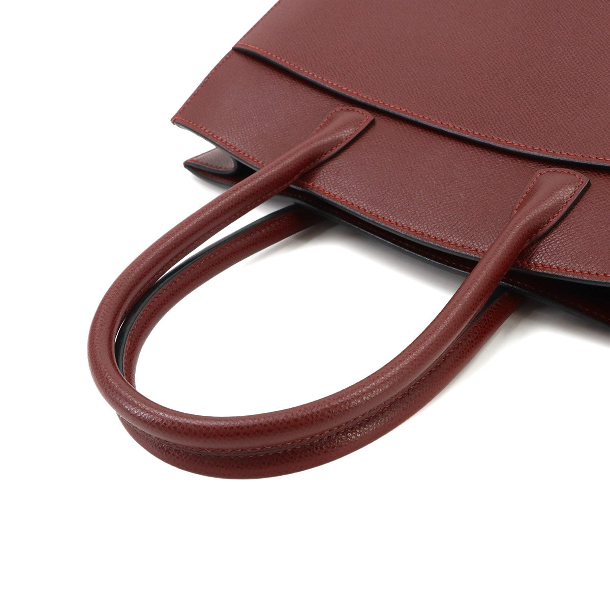 White Bass PM Tote Bag Graine lisse leather Rouge H Purse