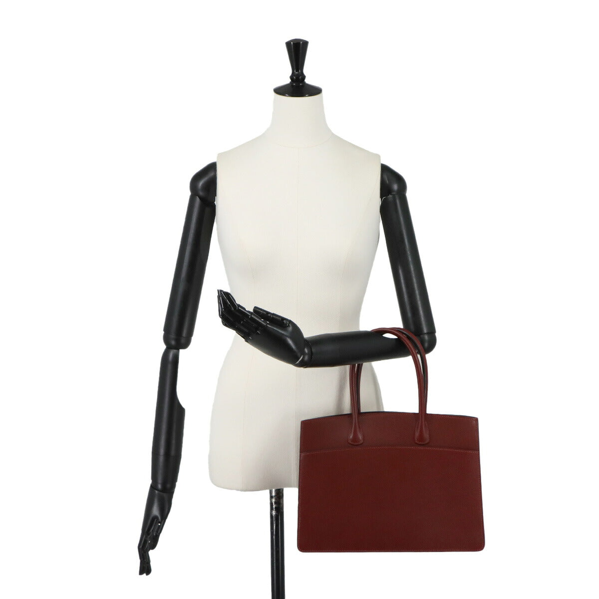 White Bass PM Tote Bag Graine lisse leather Rouge H Purse