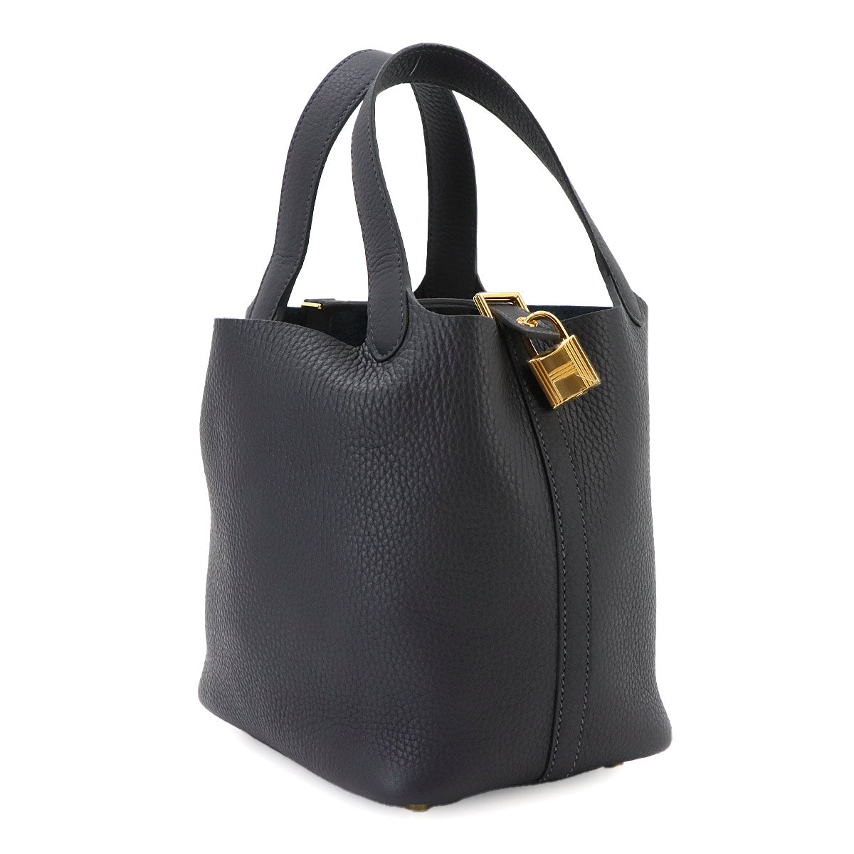 Picotin Lock PM Hand Bag Taurillon Clemence Caban Purse