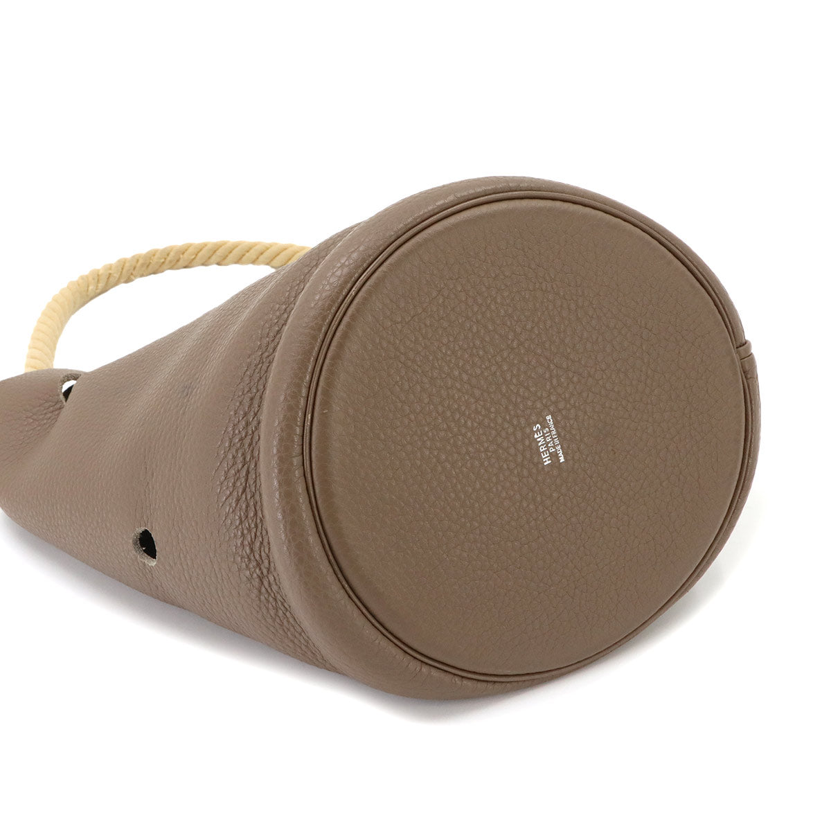 Mangeoire MM Hand Bag Taurillon Clemence Etoupe
