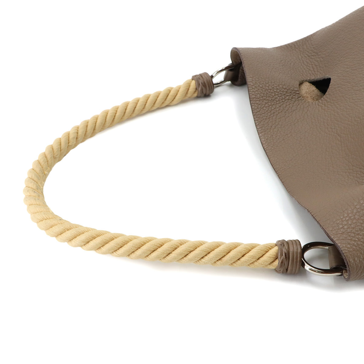 Mangeoire MM Hand Bag Taurillon Clemence Etoupe