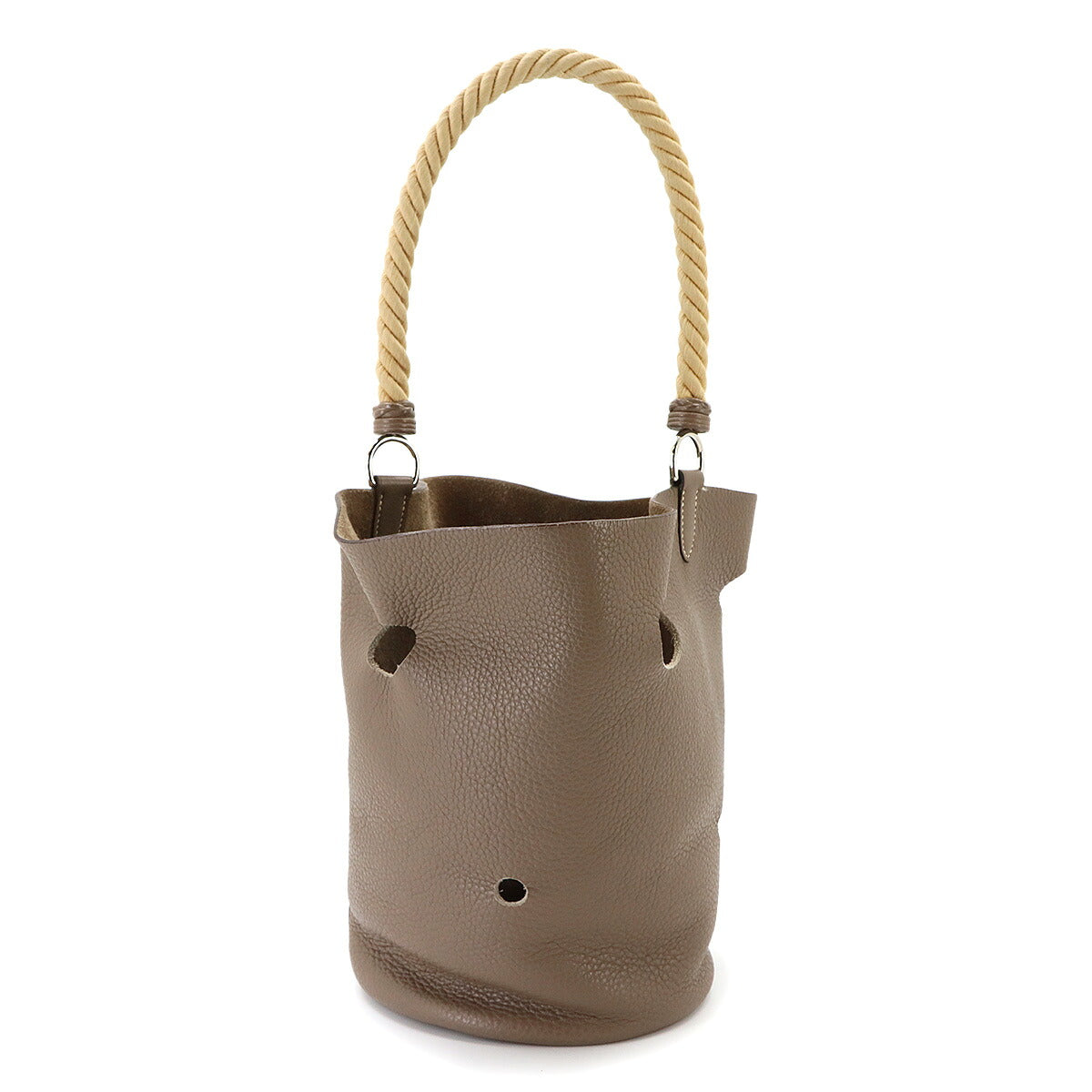 Mangeoire MM Hand Bag Taurillon Clemence Etoupe