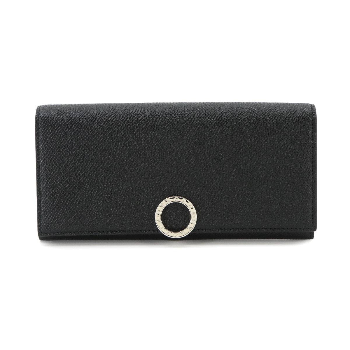 BVLGARIBVLGARI Long Wallet Leather Black 289381 Purse