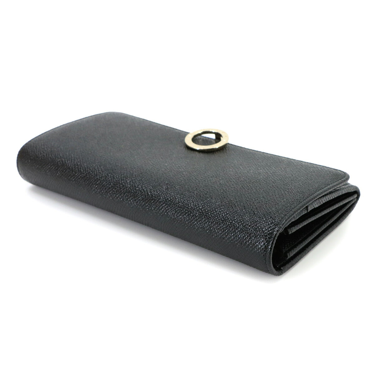 BVLGARIBVLGARI Long Wallet Leather Black 280526 Purse