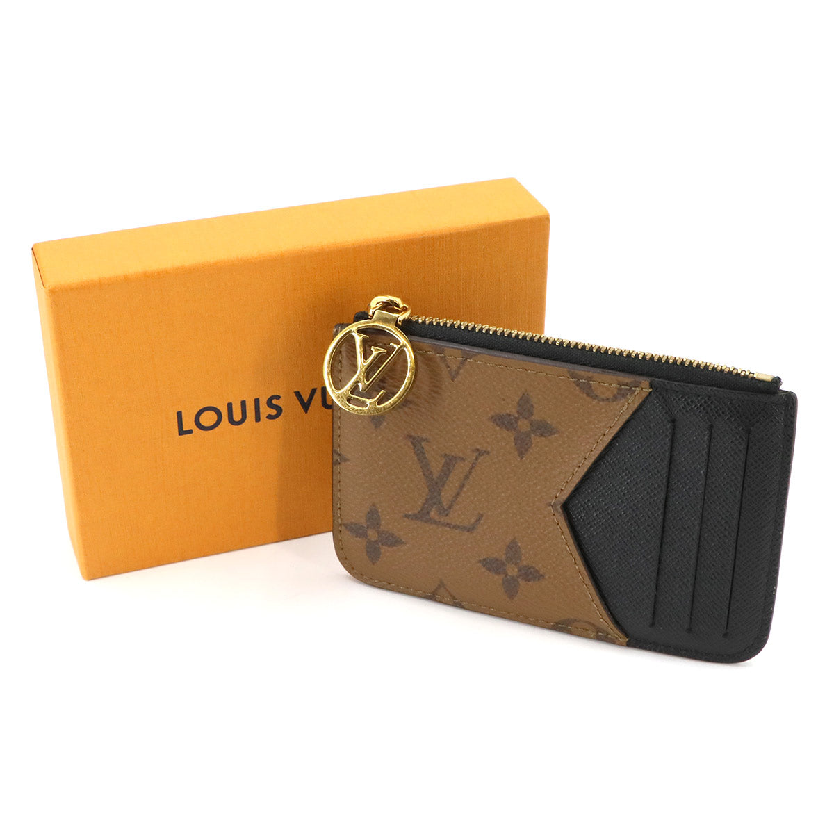 Monogram Reverse Romy Card Holder Brown Black M81912