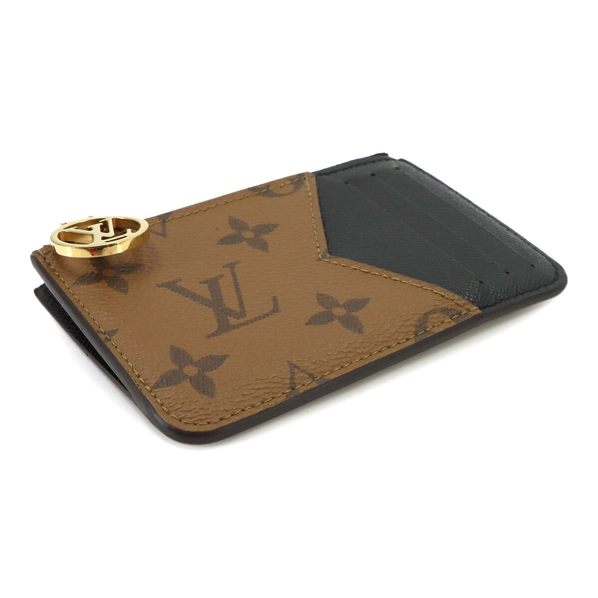 Monogram Reverse Romy Card Holder Brown Black M81912