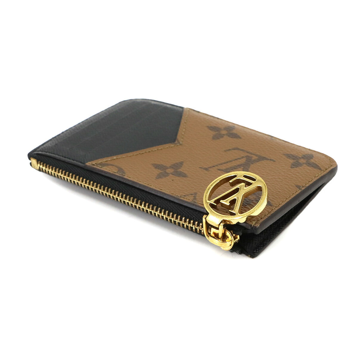 Monogram Reverse Romy Card Holder Brown Black M81912