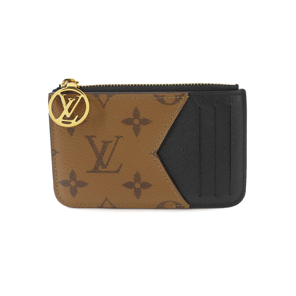 Monogram Reverse Romy Card Holder Brown Black M81912