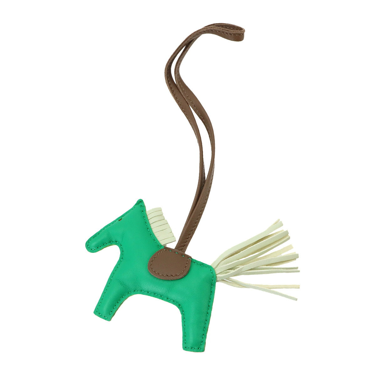Rodeo PM Bag Charm Agneau Milo Menthe Vert Fizz Etoupe