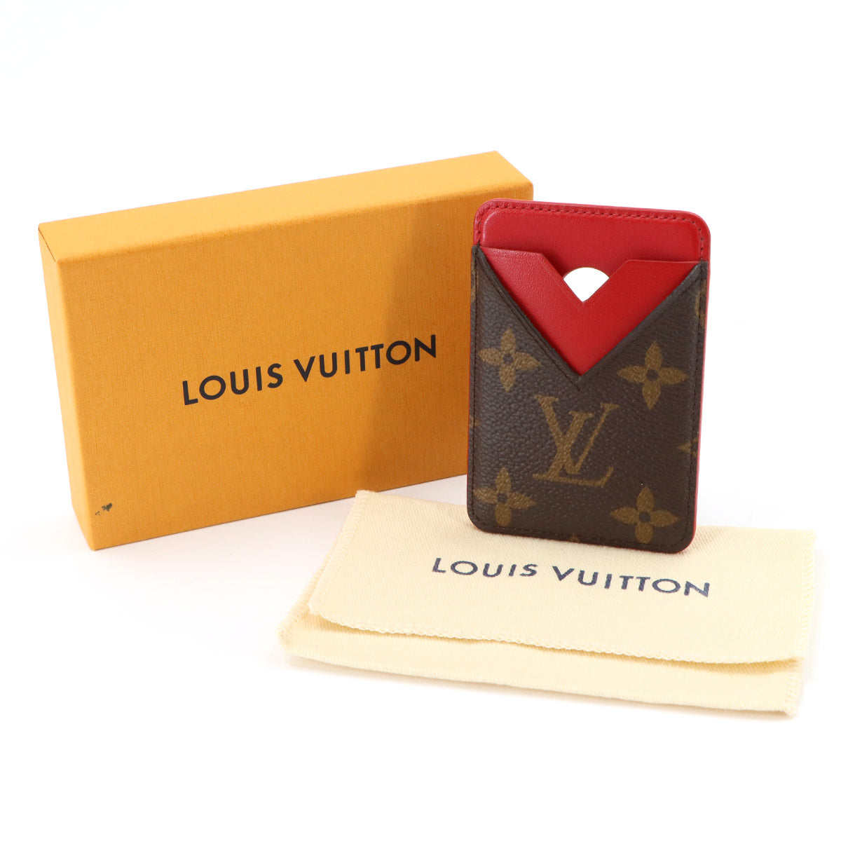 Monogram Macassar Porte Cartes Magnet Card Case M12856