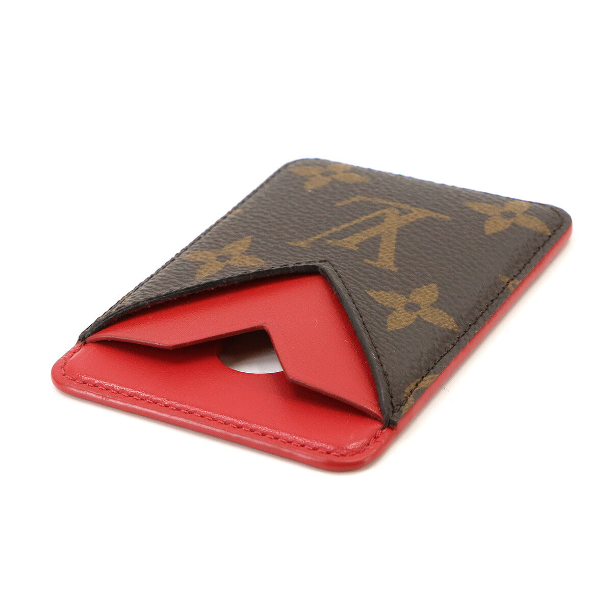 Monogram Macassar Porte Cartes Magnet Card Case M12856