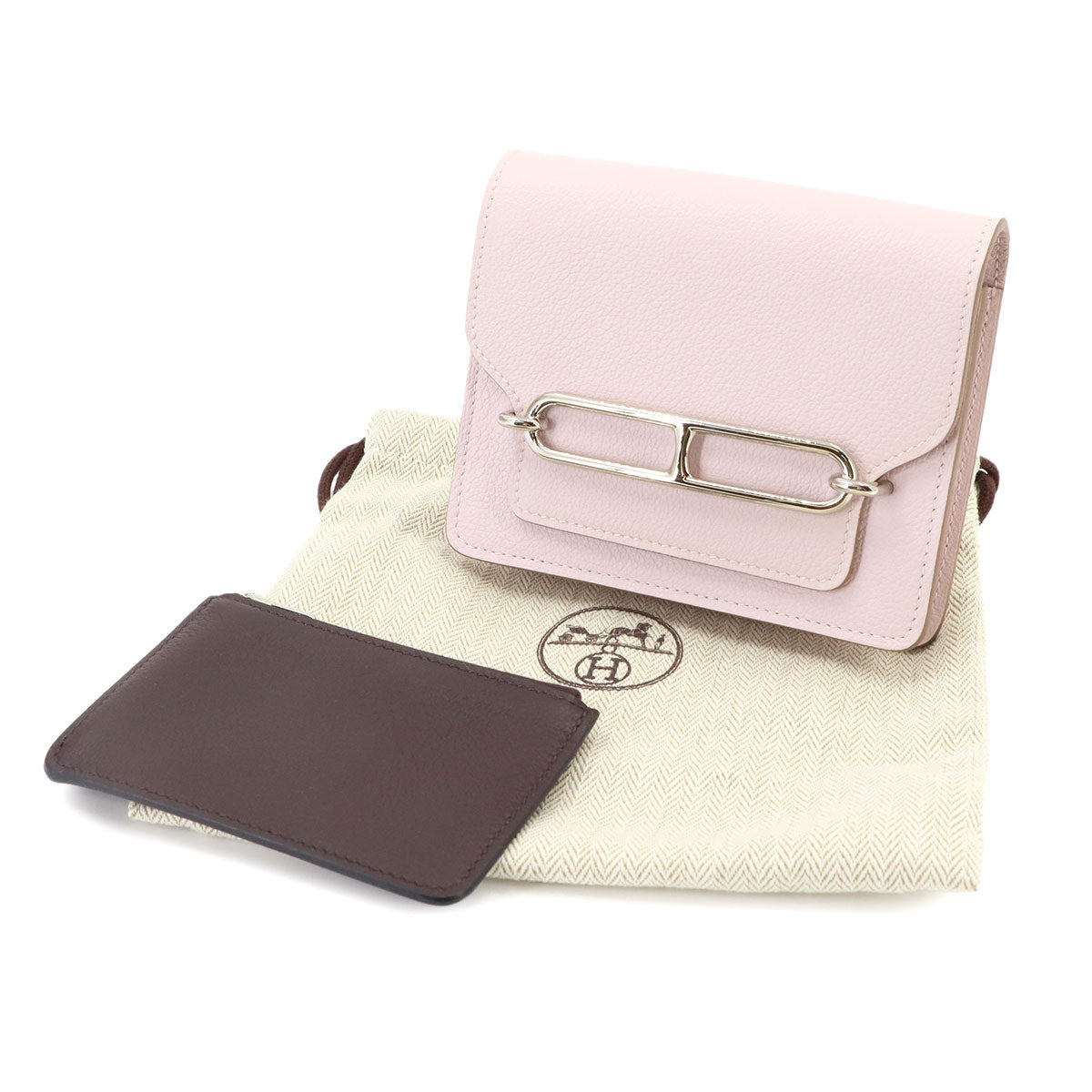 Roulis Slim Wallet Ever Color Mauve pale Bi color Purse