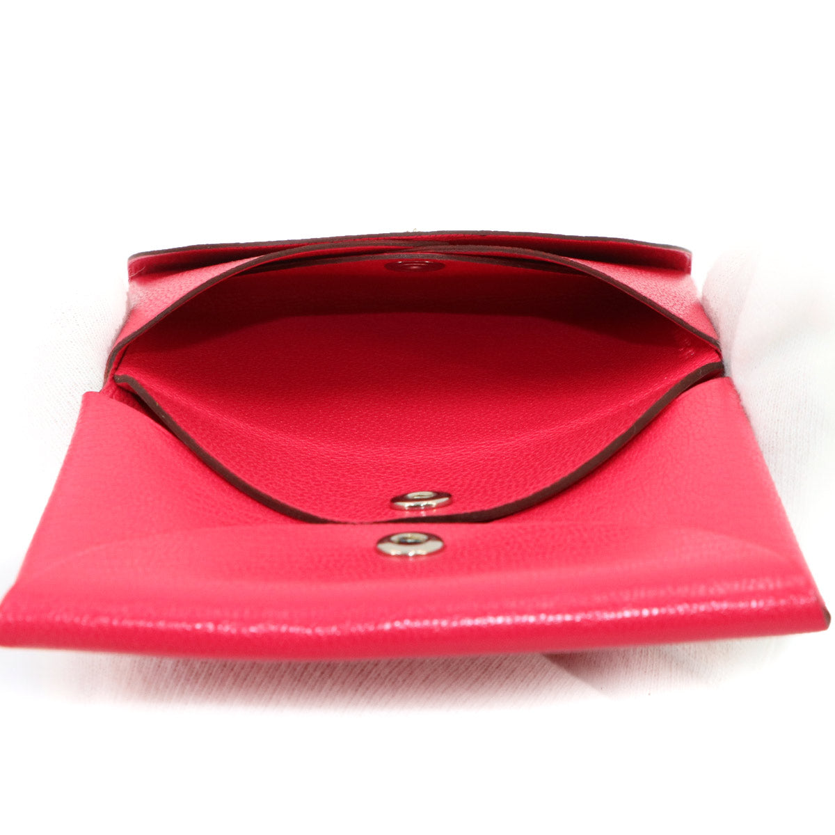 Calvi Duo Card Case Chevre Chamkila Rose Extreme